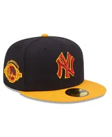 New Era Men's Navy, Gold New York Yankees Primary Logo 59FIFTY Fitted Hat