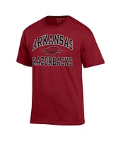 Men's Champion Cardinal Arkansas Razorbacks High Motor T-shirt