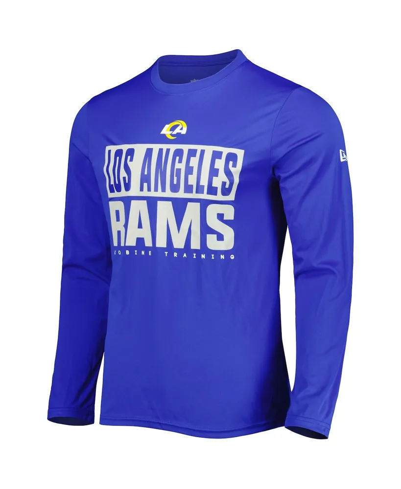 Men's New Era Royal Los Angeles Rams Combine Authentic Offsides Long Sleeve T-shirt