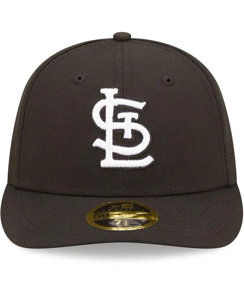 Men's New Era St. Louis Cardinals Black, White Low Profile 59FIFTY Fitted Hat