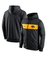 Men's Nike Black Iowa Hawkeyes Logo Performance Full-Zip Hoodie