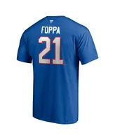 Men's Fanatics Peter Forsberg Blue Quebec Nordiques Authentic Stack Retired Player Nickname and Number T-shirt