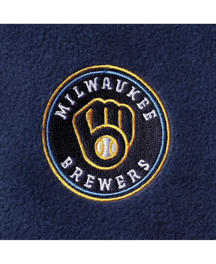 Men's Columbia Navy Milwaukee Brewers Steens Mountain Full-Zip Jacket