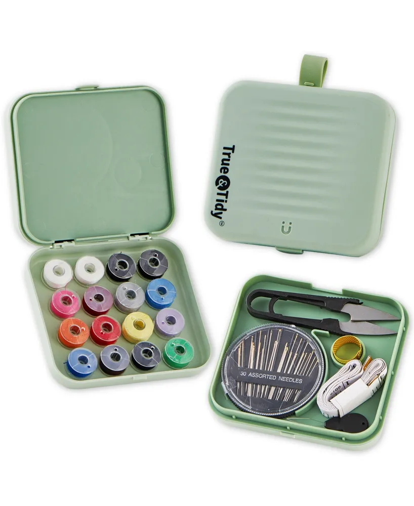 True & Tidy 22-Pc. Mini Sewing Kit with Magnetic Box