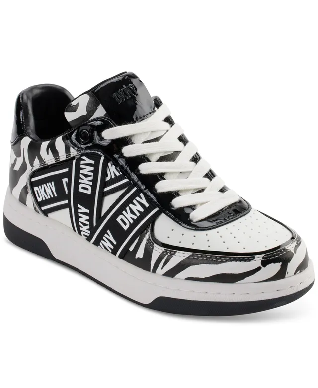 Dkny Women's Olicia Lace-Up Logo-Strap Sneakers