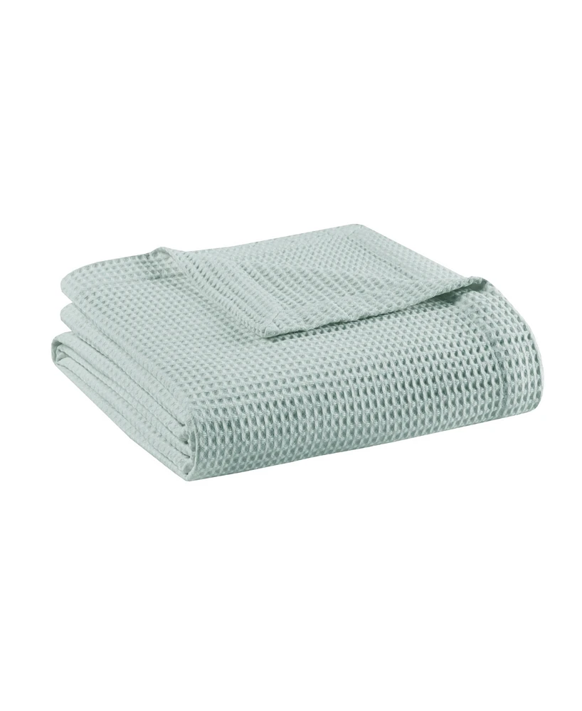 Madison Park Waffle Weave Cotton Blanket