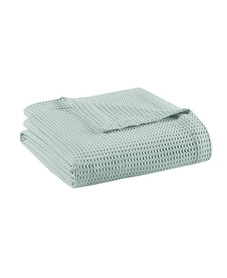 Madison Park Waffle Weave Cotton Blanket