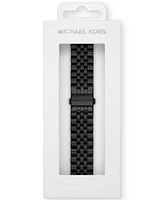 Michael Kors Unisex Black Stainless Steel Band for Apple Watch, 38mm, 40mm, 41mm and 42mm, 44mm, 45mm, 49mm