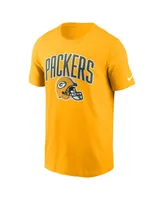 Men's Nike Gold Green Bay Packers Team Athletic T-shirt