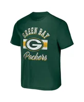 Men's Nfl x Darius Rucker Collection by Fanatics Green Green Bay Packers Stripe T-shirt