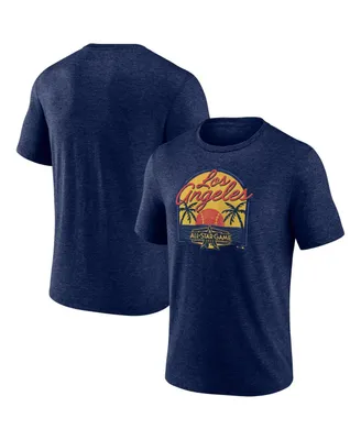 Men's Majestic Heathered Navy 2022 Mlb All-Star Game Vintage-Like Sunset Tri-Blend T-shirt