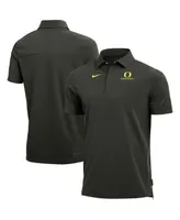 Men's Nike Heathered Charcoal Oregon Ducks 2022 Coach Performance Polo Shirt