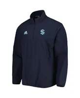 Men's adidas Navy Seattle Kraken Cold.rdy Quarter-Zip Jacket