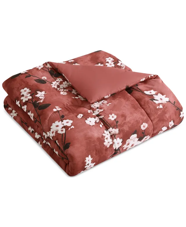 Hallmart Collectibles Watercolor Blossoms 3 Piece Reversible Comforter  Sets, Created for Macy's