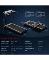 Costway 3.75HP Folding Treadmill Electric Running Machine W/