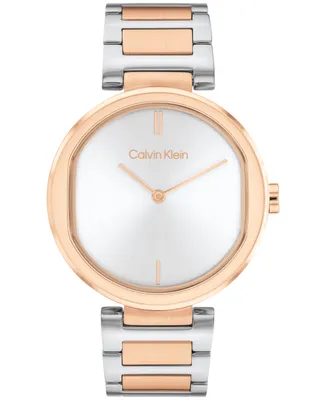 Calvin Klein Women's 2-Hand Two-Tone Stainless Steel Bracelet Watch 36mm