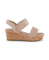 Dkny Little Girls Open Toe Wedge Sandals