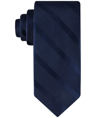 Tommy Hilfiger Men's Solid Textured Stripe Tie