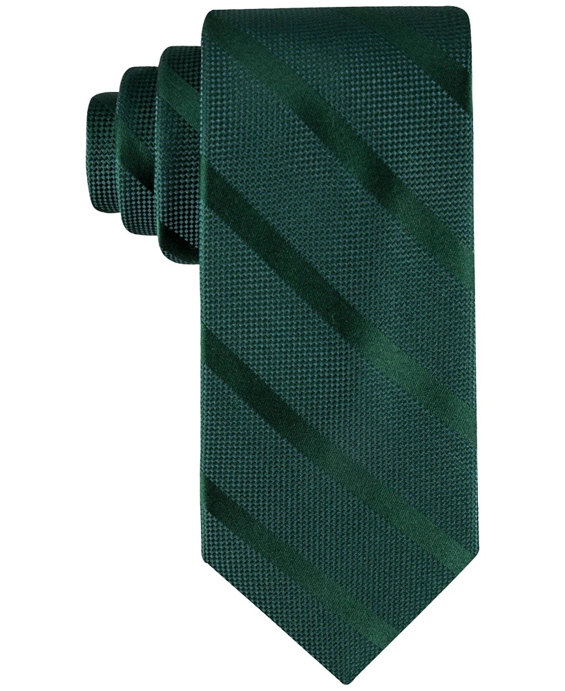 Tommy Hilfiger Men's Solid Textured Stripe Tie