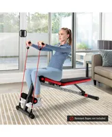Costway Multi-function Weight Bench W/Adjustable Backrest Home Gym