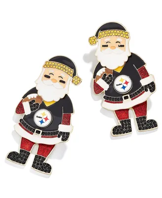 Women's Baublebar Pittsburgh Steelers Santa Claus Earrings