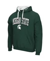 Men's Colosseum Green Michigan State Spartans Big and Tall Arch & Logo 2.0 Pullover Hoodie