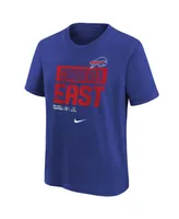 Nike Youth Boys Royal Buffalo Bills 2022 Afc East Division Champions Locker Room Trophy Collection T-shirt