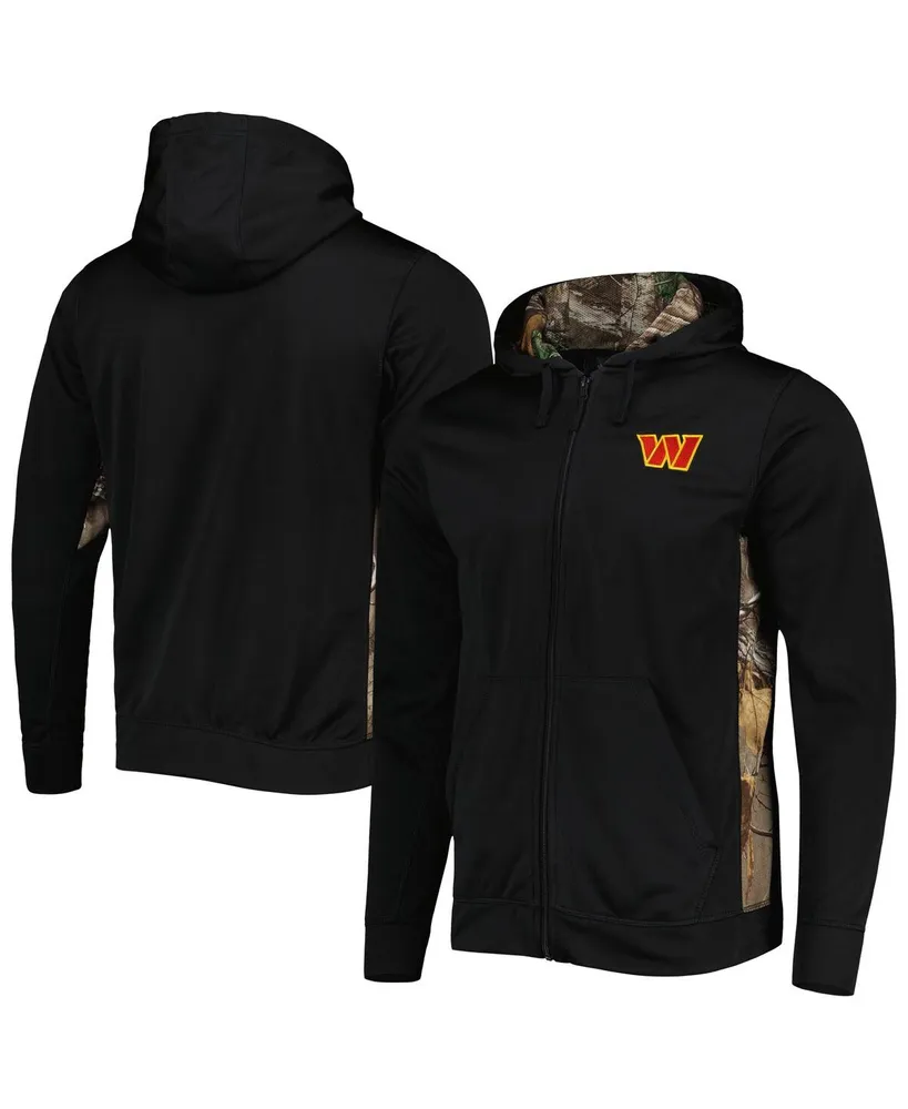 Men's Dunbrooke Black, Realtree Camo Washington Commanders Decoy Tech Full-Zip Jacket