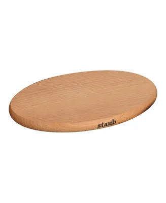 Staub 8.25" Oval Magnetic Wood Trivet