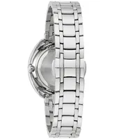 Bulova Women's Duality Diamond (1/8 ct. t.w.) Stainless Steel Bracelet Watch Box Set 34mm