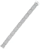 Men's Diamond Pave Square Link Bracelet (6-1/2 ct. t.w.) in 10k White Gold