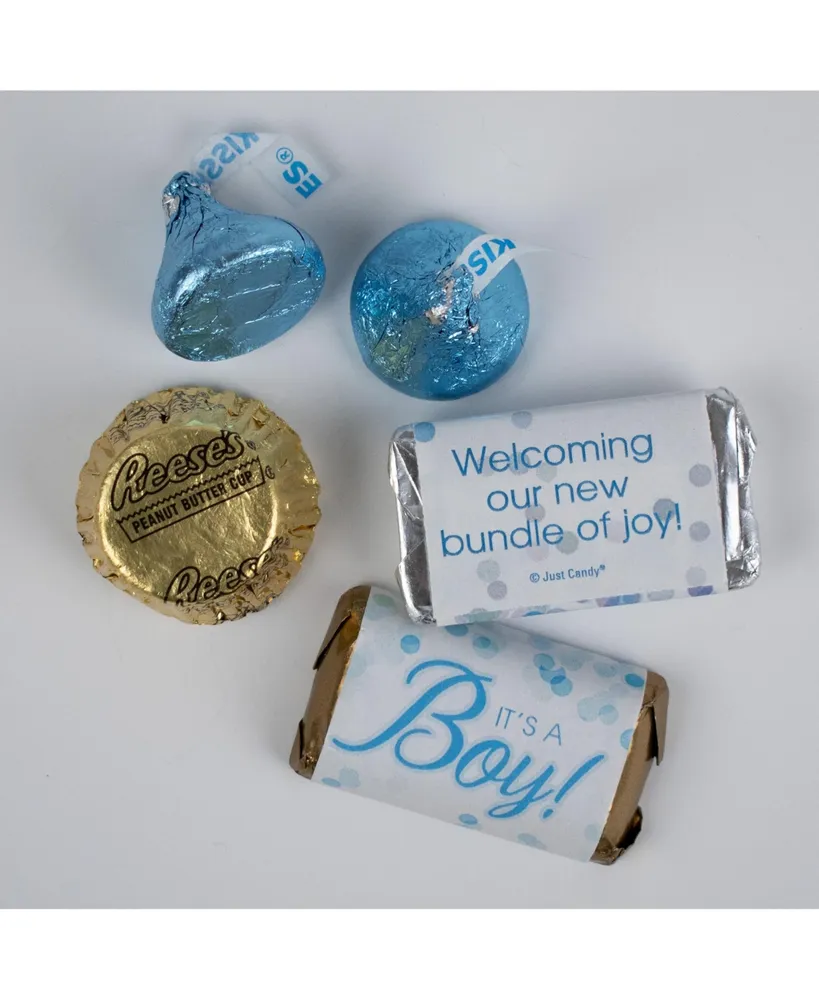 120 pcs It's a Boy Baby Shower Candy Party Favor Hershey's Chocolate Mix (2 lb, Approx. 120 Pcs)