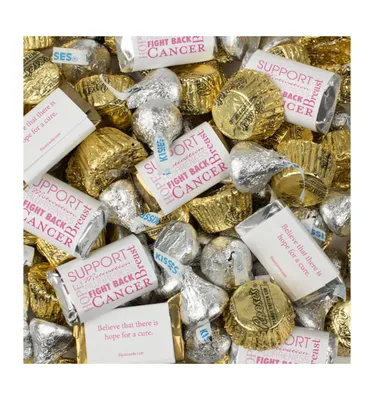 Just Candy 130 pcs Breast Cancer Awareness Candy Hershey's Chocolate Mix (1.65 lb) - By - Assorted Pre