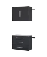 Prepac 30" 2 Piece Hang-ups Storage Cabinet Set