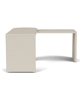 Maren 83" Wood 360 Degrees Swivel Desk