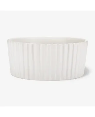 Ripple Dog Bowl White