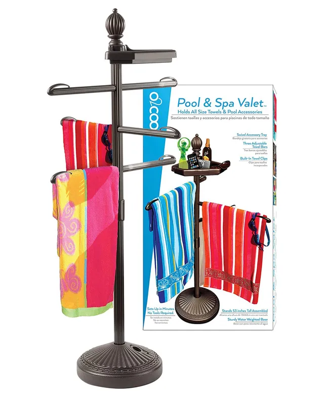 Towel Rack Swivel Rack Holder Pool Towel Rack Outdoor Organizer Vertical  Towel Mounted for Wall 