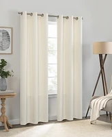 Eclipse Kendall Grommet Solid Textured Thermaback Blackout Curtain Panel, 54" x 42"