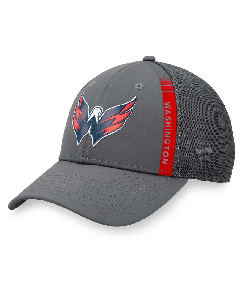 Men's Fanatics Charcoal Washington Capitals Authentic Pro Home Ice Trucker Snapback Hat