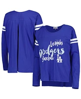 Women's Touch Royal Los Angeles Dodgers Free Agent Long Sleeve T-shirt