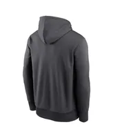 Men's Nike Anthracite Seattle Seahawks Prime Logo Name Split Pullover Hoodie