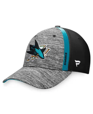 Men's Fanatics Gray, Black San Jose Sharks Defender Flex Hat