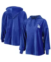 Women's Touch Royal Los Angeles Dodgers End Line Pullover Hoodie