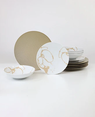 Euro Ceramica Nile 12 Pc. Dinnerware Set, Service for 4