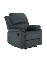 Relax A Lounger 34.75" Steel Dayton Microfiber Manual Recliner