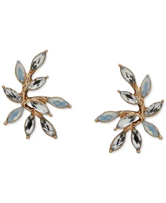 lonna & lilly Gold-Tone Stone Leaf Statement Stud Earrings