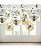Little Bumblebee Baby Shower & Birthday Party Hanging Decoration Swirls 40 Ct