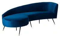 Safavieh Evangeline 86" Velvet Parisian Sofa