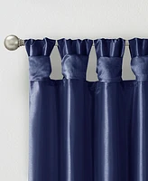 Emilia Twist Tab Lined Window Curtain Panel