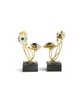 Michael Aram Anemone Candle Holders, Set of 2